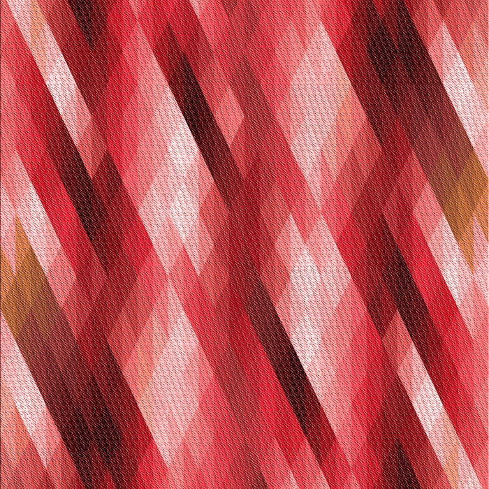 Square Patterned Red Rug in a Living Room, pat50rd