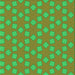 Round Patterned Olive Green Rug, pat500grn