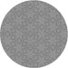 Square Patterned Dark Gray Rug, pat500gry