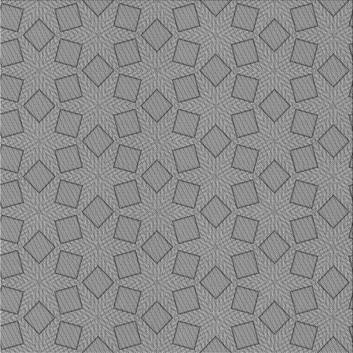 Round Patterned Dark Gray Rug, pat500gry