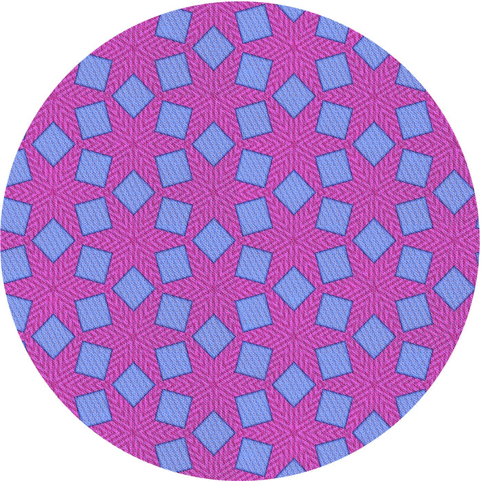 Square Patterned Fuchsia Magenta Purple Rug, pat500pur