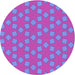 Square Patterned Fuchsia Magenta Purple Rug, pat500pur