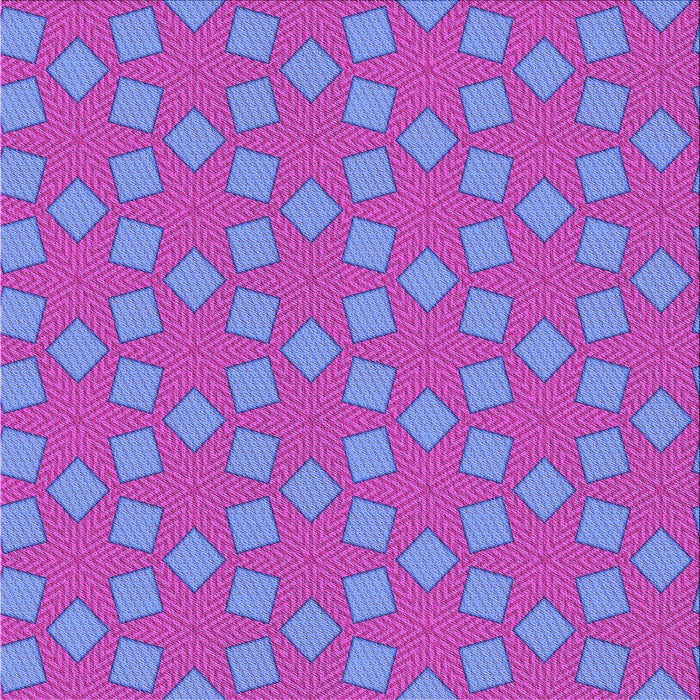 Round Patterned Fuchsia Magenta Purple Rug, pat500pur