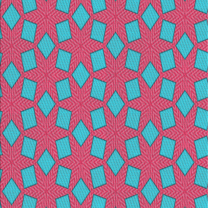 Patterned Blue Turquoise Green Novelty Rug, pat500