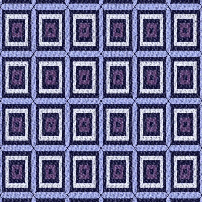 Patterned Jeans Blue Rug, pat501blu