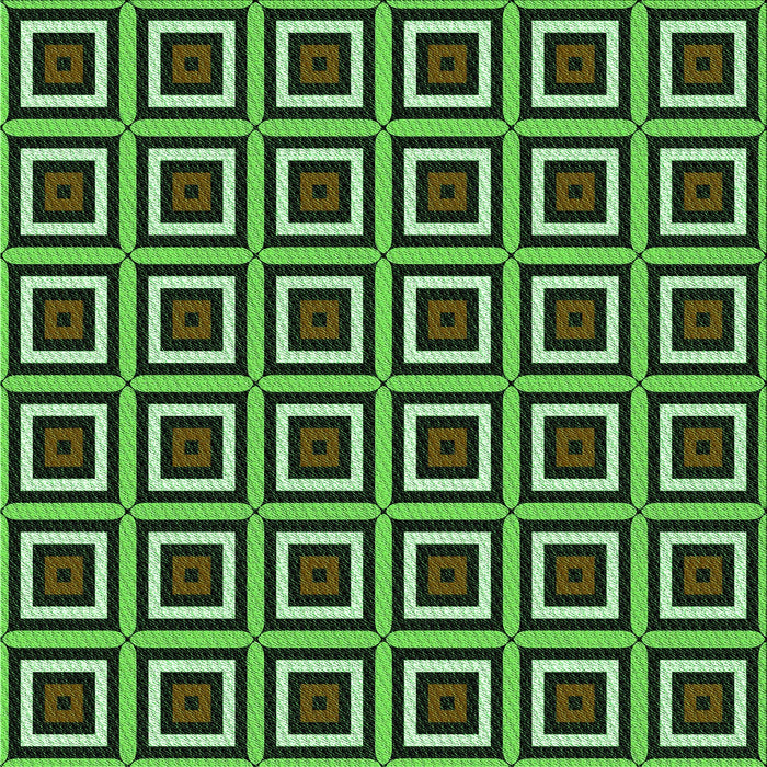 Round Machine Washable Transitional Green Rug, wshpat501grn