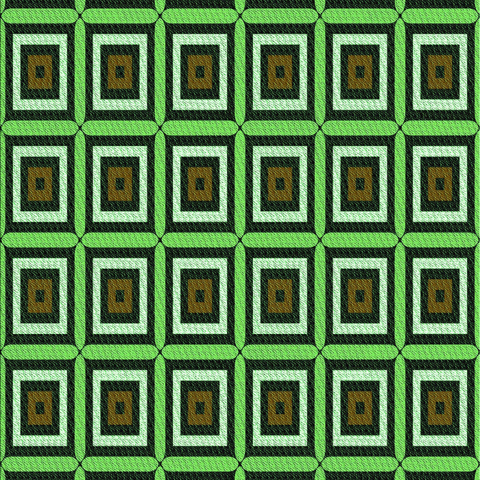 Machine Washable Transitional Green Rug, wshpat501grn