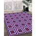 Machine Washable Transitional Violet Purple Rug in a Family Room, wshpat501pur