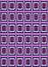Machine Washable Transitional Violet Purple Rug, wshpat501pur