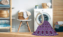 Machine Washable Transitional Violet Purple Rug in a Washing Machine, wshpat501pur