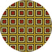 Square Patterned Red Rug, pat501yw