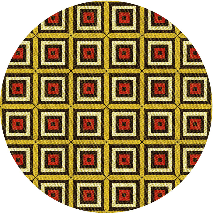 Square Machine Washable Transitional Night Red Rug in a Living Room, wshpat501yw