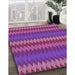Machine Washable Transitional Medium Violet Red Pink Rug in a Family Room, wshpat502pur