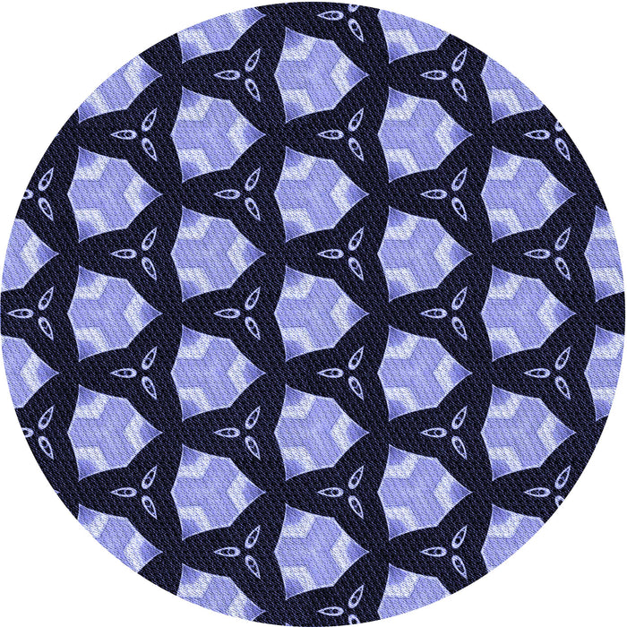 Square Machine Washable Transitional Night Blue Rug in a Living Room, wshpat503blu