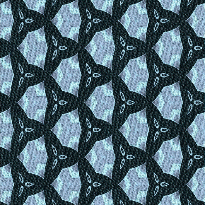 Patterned Deep Teal Green Rug, pat503lblu