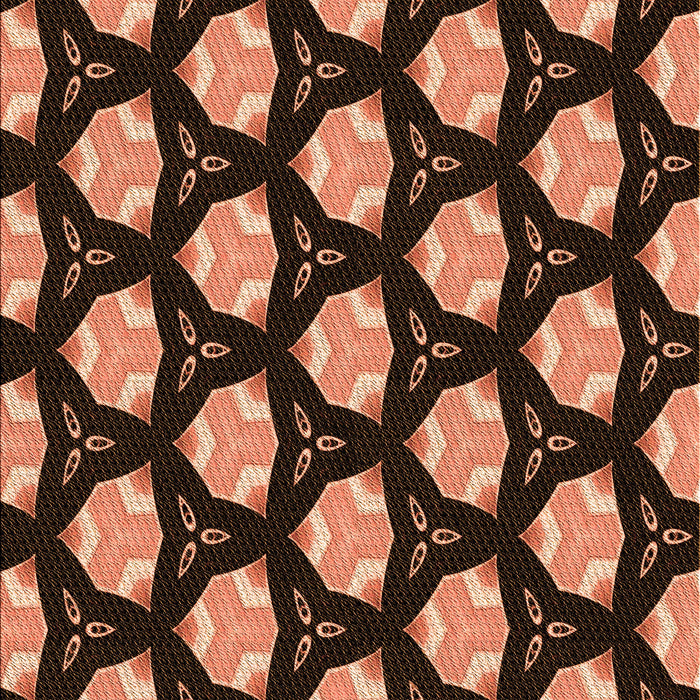 Patterned Orange Rug, pat503org