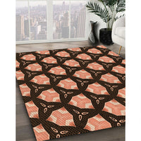 Patterned Orange Rug, pat503org