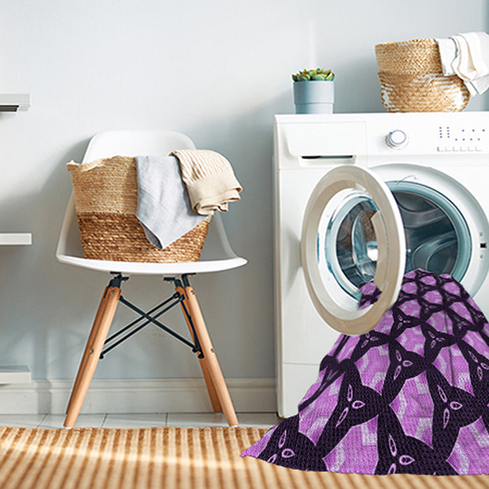 Machine Washable Transitional Purple Rug in a Washing Machine, wshpat503pur