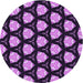 Square Patterned Purple Rug, pat503pur