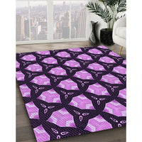 Patterned Purple Rug, pat503pur