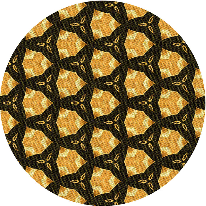 Square Machine Washable Transitional Black Brown Rug in a Living Room, wshpat503yw