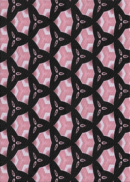 Patterned Mid Gray Novelty Rug, pat503
