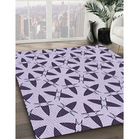 Patterned Purple Rug, pat504blu