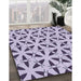 Patterned Purple Rug in Family Room, pat504blu