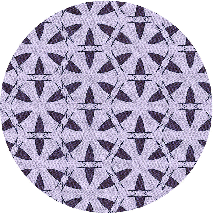 Square Patterned Purple Rug, pat504blu