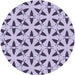 Square Patterned Purple Rug, pat504blu