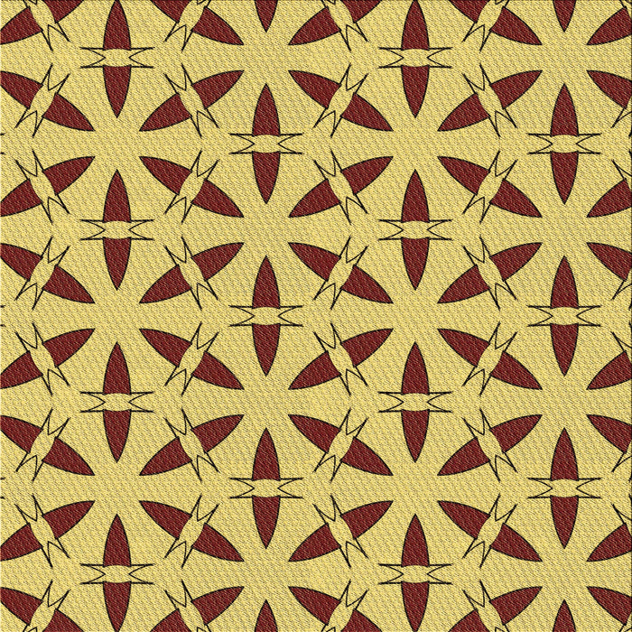 Round Machine Washable Transitional Yellow Rug, wshpat504brn