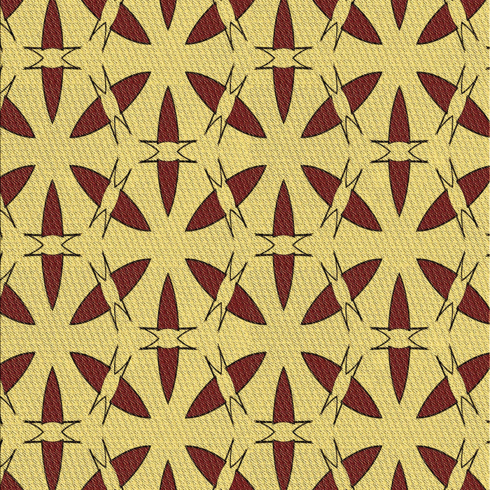 Patterned Yellow Rug, pat504brn