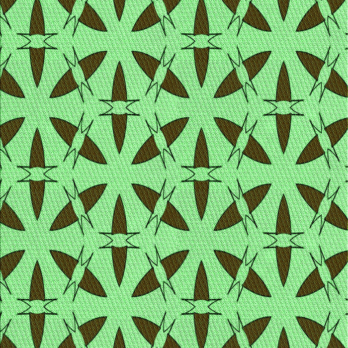 Machine Washable Transitional Green Rug, wshpat504grn