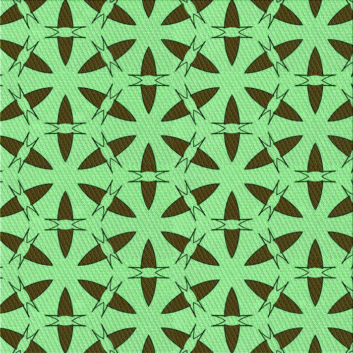 Round Machine Washable Transitional Green Rug, wshpat504grn