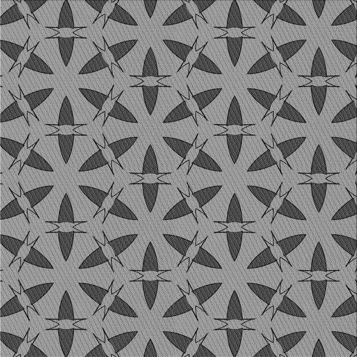 Round Patterned Gray Rug, pat504gry