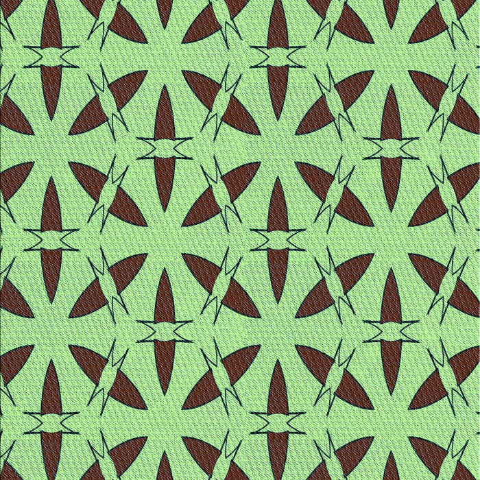 Patterned Fern Green Rug, pat504lblu