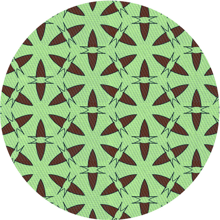 Square Machine Washable Transitional Fern Green Rug in a Living Room, wshpat504lblu