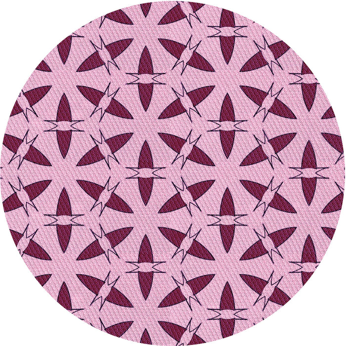 Square Machine Washable Transitional Pastel Purple Pink Rug in a Living Room, wshpat504pur