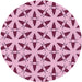 Square Patterned Pastel Purple Pink Rug, pat504pur