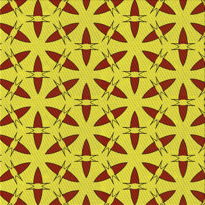 Round Machine Washable Transitional Yellow Rug, wshpat504yw