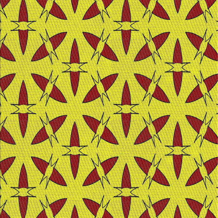 Patterned Yellow Novelty Rug, pat504