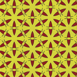 Square Patterned Yellow Novelty Rug, pat504