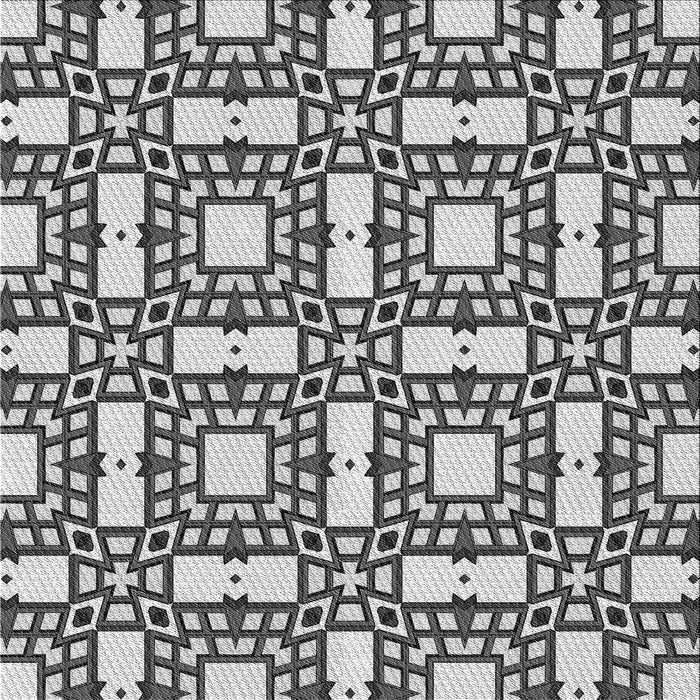 Round Patterned Gray Rug, pat505gry