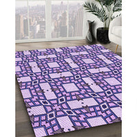 Patterned Amethyst Purple Rug, pat505pur