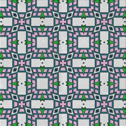 Square Patterned Light Steel Blue Novelty Rug, pat505