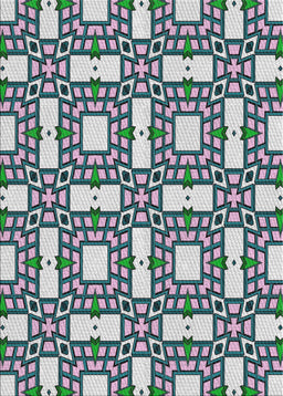 Patterned Light Steel Blue Novelty Rug, pat505