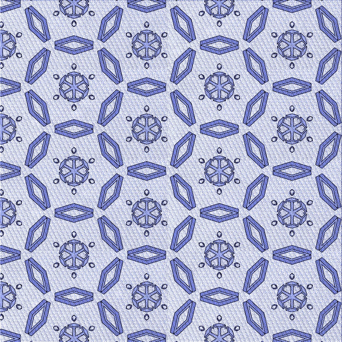 Round Patterned Lavender Blue Rug, pat506blu