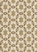 Patterned Golden Blonde Gold Rug, pat506brn