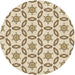 Square Patterned Golden Blonde Gold Rug, pat506brn