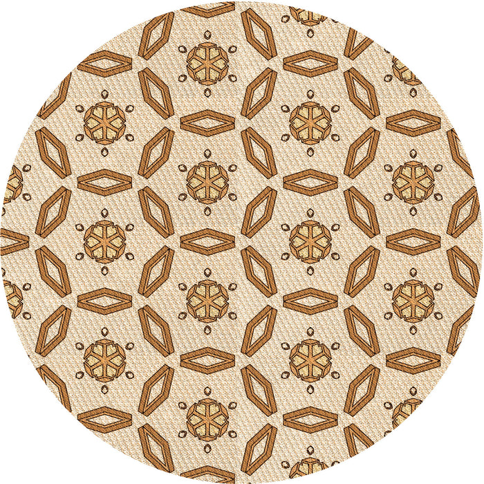 Square Machine Washable Transitional Golden Blonde Gold Rug in a Living Room, wshpat506org